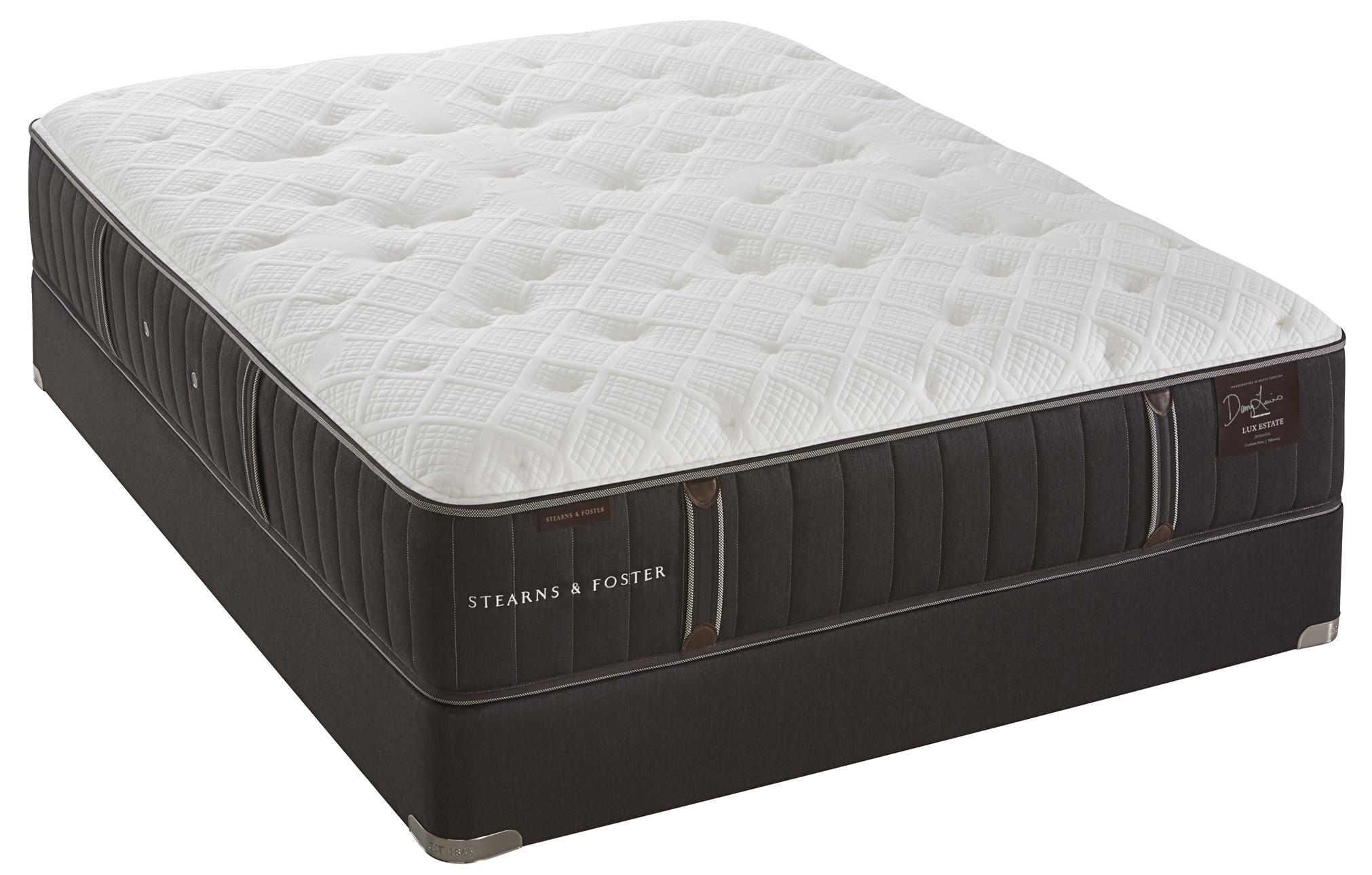 Stearns & Foster Rookwood Queen Firm Tight Top Mattress and Low Profile